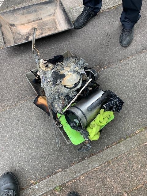 Entstehungsbrand Küchenzeile