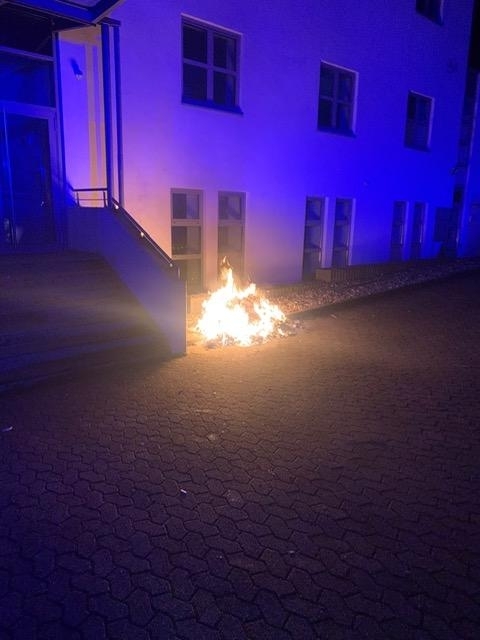 Brand eines Müllcontainers